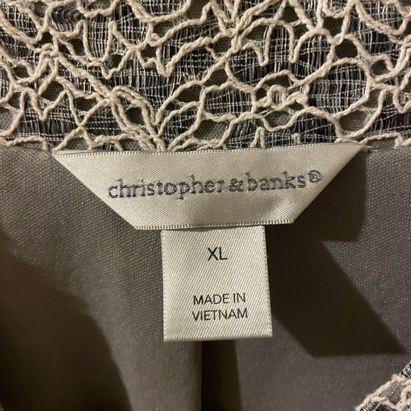 Christopher & Banks full zip cardigan X-large EUC - Picture 5 of 7